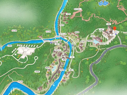 阿拉山口结合景区手绘地图智慧导览和720全景技术，可以让景区更加“动”起来，为游客提供更加身临其境的导览体验。